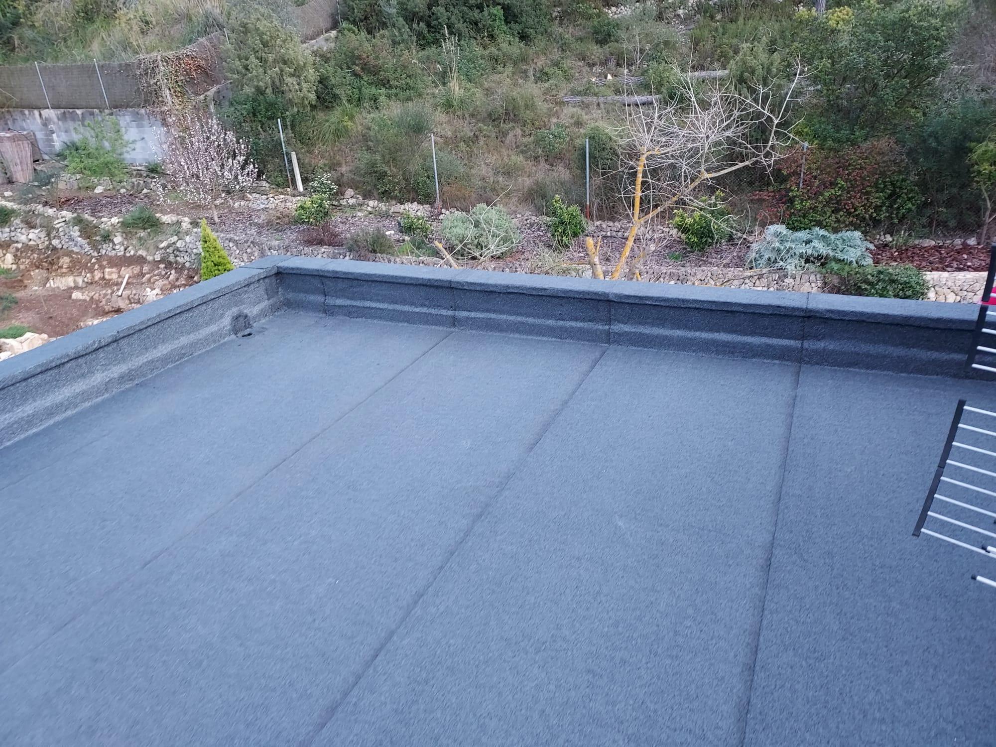 Impermeabilización con sistema bicapa autoprotegida con acabado mineral